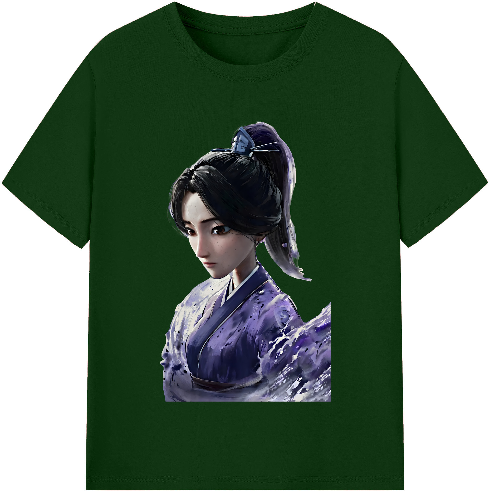 （画像用） Ne Zha 2 ナタ 魔童の大暴れ 綿100％半袖Tシャツ（フロントプリント）
